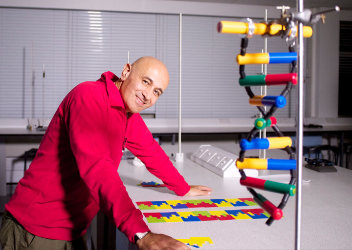 The DNA Builder model found its way onto BBC4 in Jim Al-Khalili's series "The Secrets of Quantum Physics"